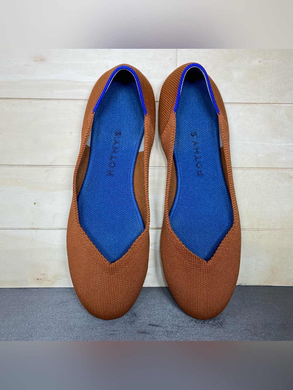 Rothy's The Flat Burnt Orange Knit Fabric Women's Size 7.5 Shoes Slip-Ons Flats - Picture 8 of 11